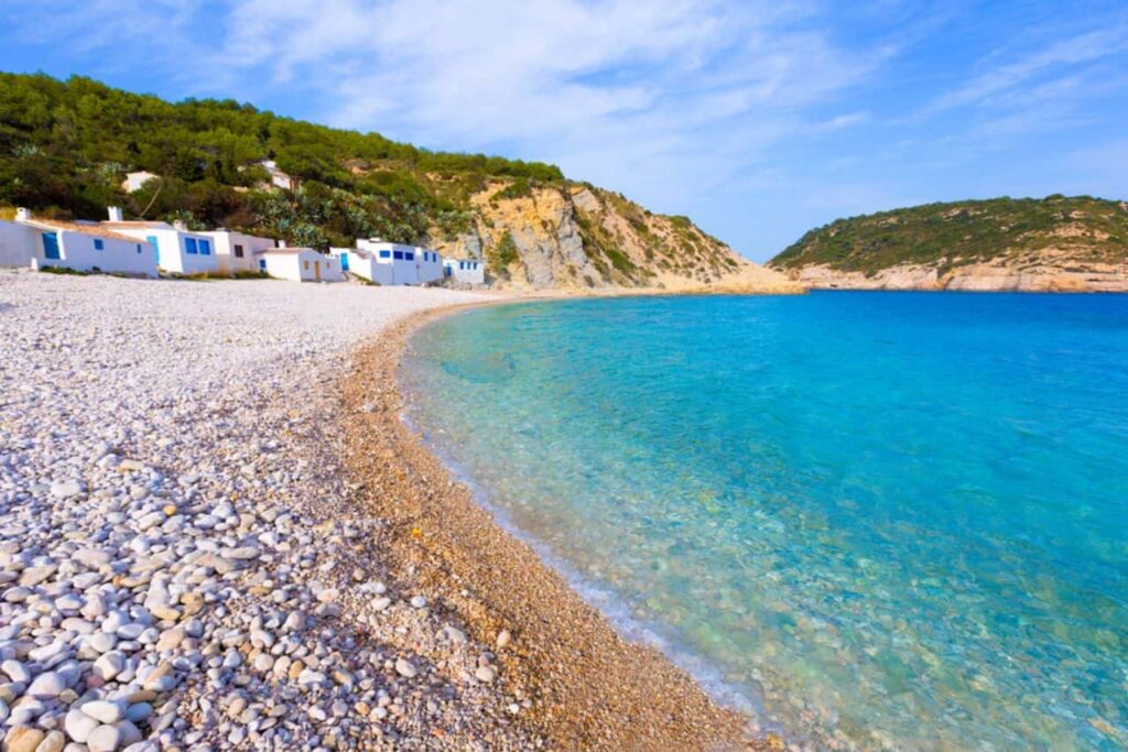 Cala de la Barraca of Cala Portixol (J?vea), een van de beste baaien aan de Costa Blanca.