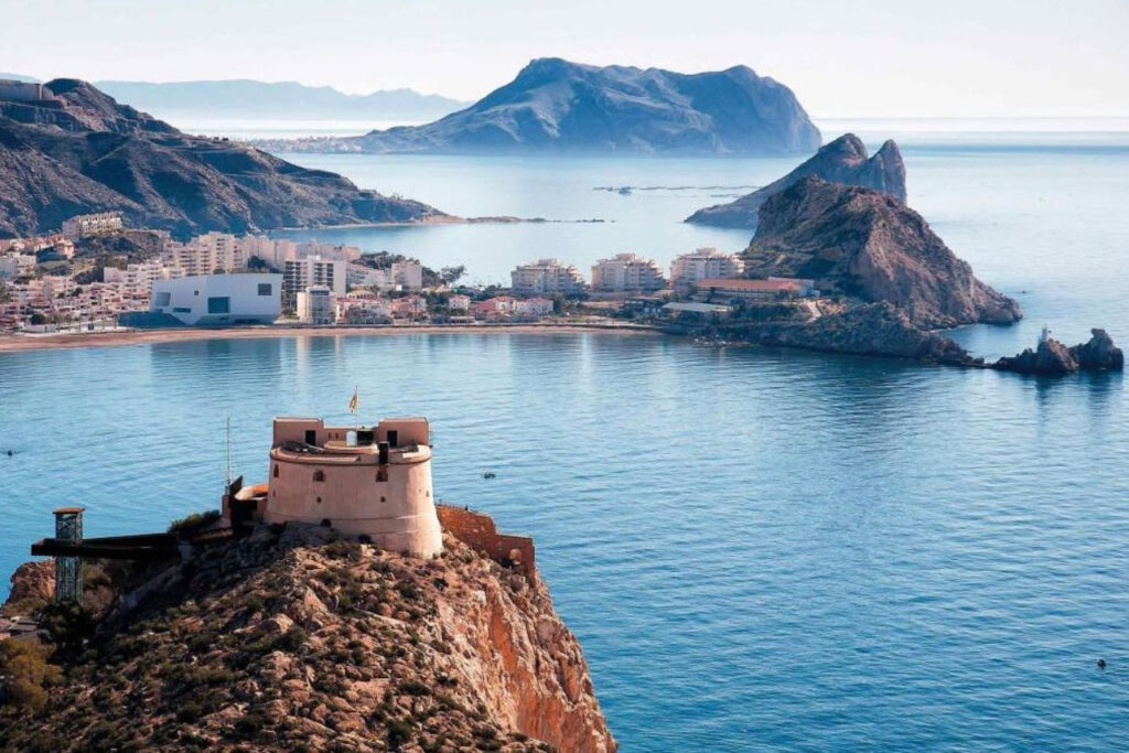 Photo of Águilas showing the location of the Costa Cálida in Murcia.