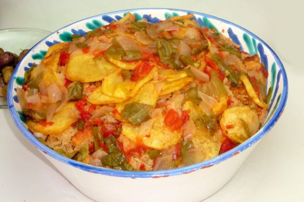 Sopa de Perota, typowy przepis z Doliny Guadalhorce i gastronomii w Maladze.
