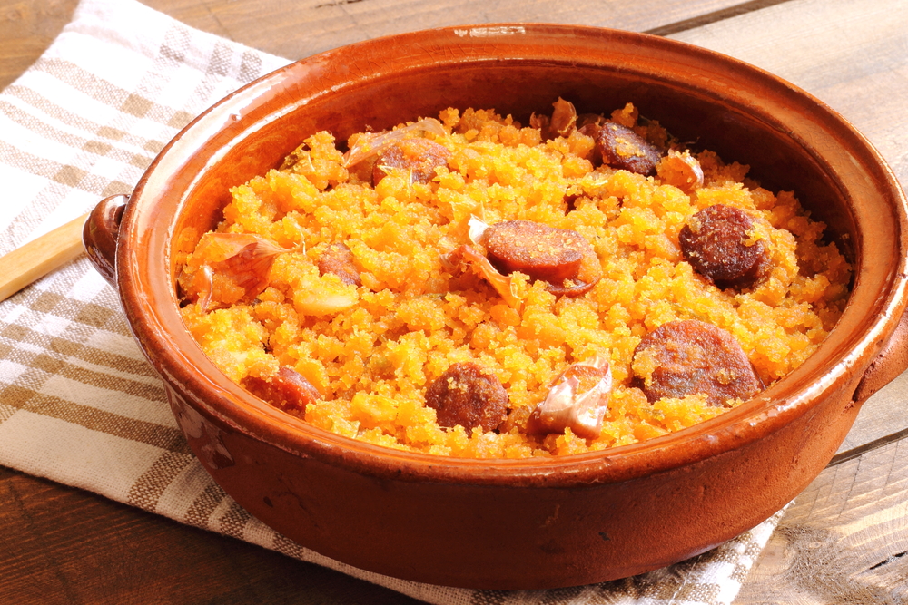 Migas: andaluzyjskie danie robotnik?w gastronomicznych w Maladze.