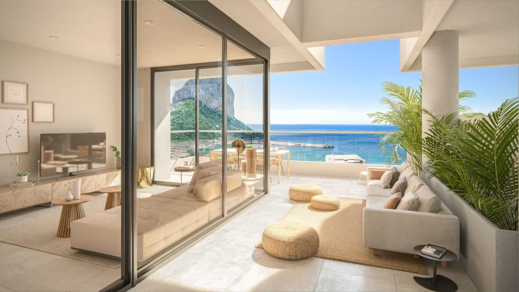 Wn?trze apartament?w Isea Views w Calpe (Alicante).