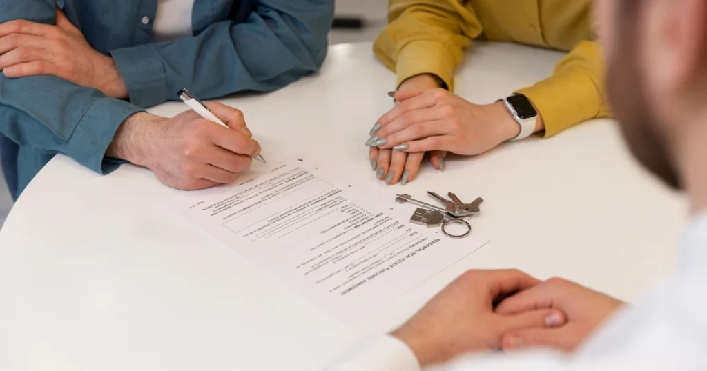 Koppel voordat u de sleutels overhandigd krijgt, het document van de licentie van eerste bewoning.