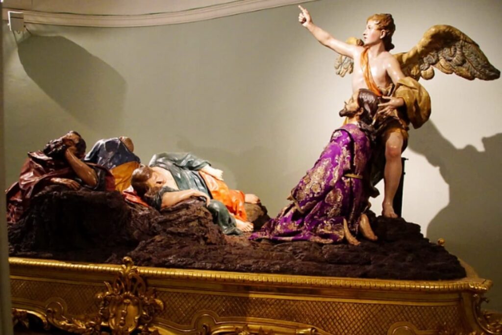 Een van de gebeeldhouwde afbeeldingen in het Salzillo Museum, een van de dingen om te zien en te doen in Murcia.