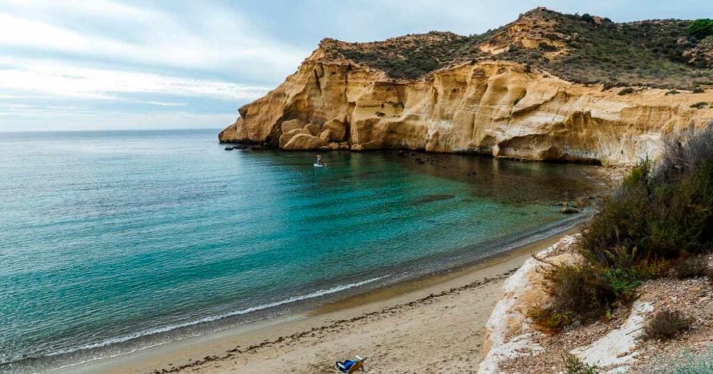Image of one of the beaches of Águilas.