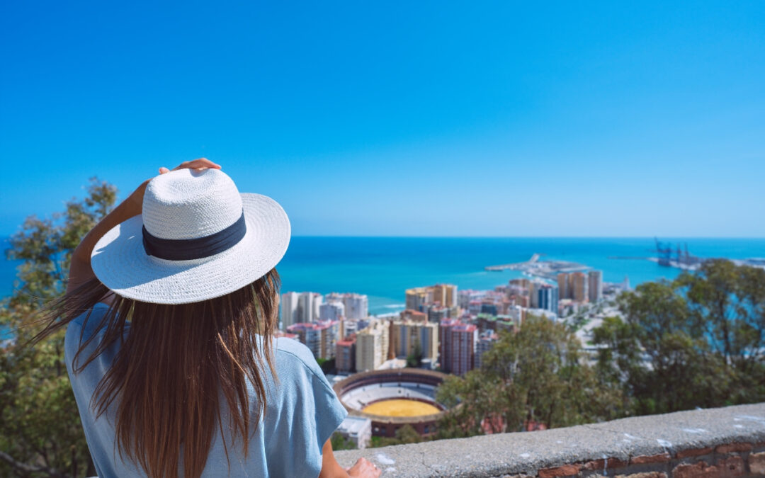 Mirador de Gibralfaro, najlepsze miejsce w mie?cie do ogl?dania zachodu s?o?ca w Maladze.